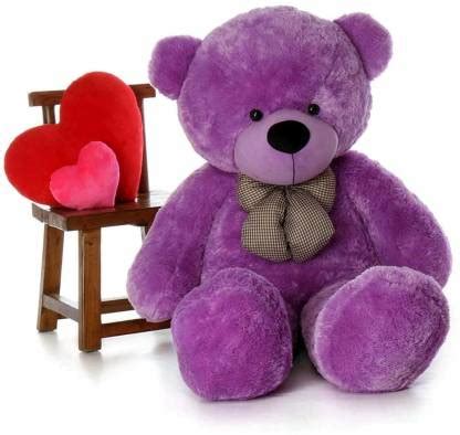 chamify 5 FEET Purple TEDDY BEAR - 60 inch - 5 FEET Purple TEDDY BEAR ...