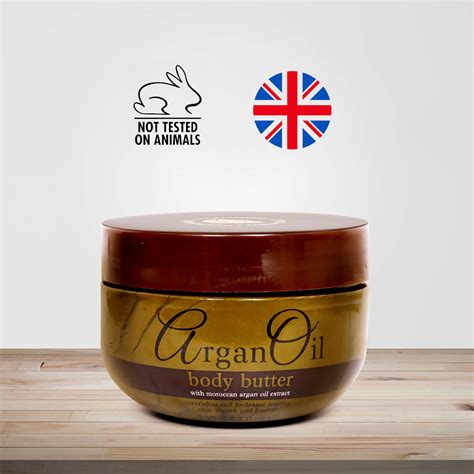 Argan Oil Body Butter with Shea Butter & Vitamin E for Smooth & Healthy ...
