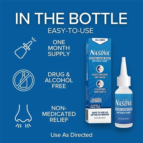 Nasova Isotonic Saline Spray NACL 0.9% MDNS - Moisturizing, India | Ubuy