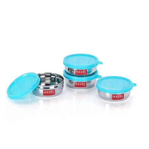 Buy HAZEL Airtight Stainless Steel Containers for Kitchen Storage | 150 ...