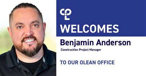 CPL Welcomes Benjamin Anderson in Olean | CPL