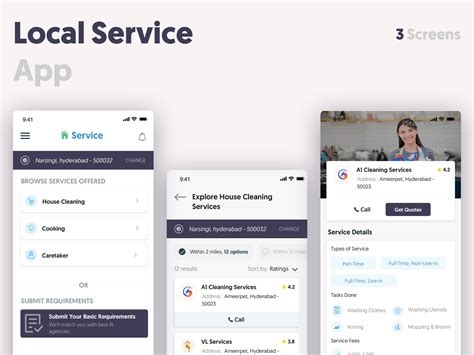 Local Services App 的图像结果