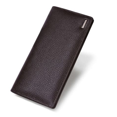 Buy Banuce Slim Long Bifold Wallet for Men Extra Large Capacity Top ...