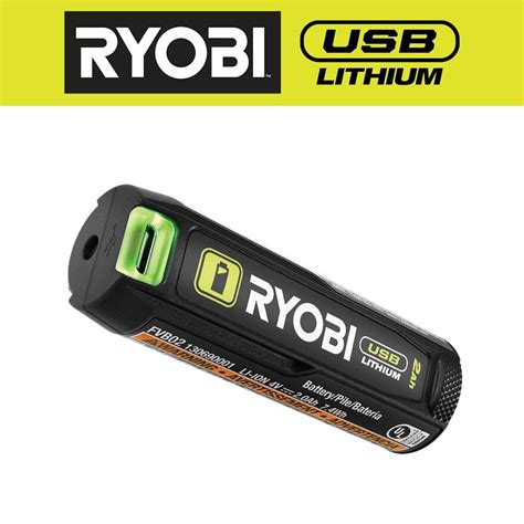 Reviews for RYOBI USB Lithium 2.0 Ah Lithium Rechargeable Battery | Pg ...