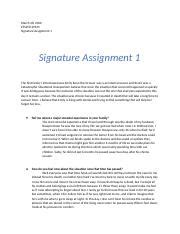 Image result for Signature Assignment Examples