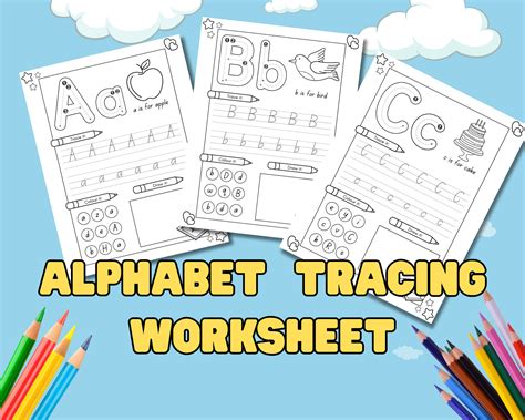 26 Printable Uppercase and Lowercase Alphabet Tracing Worksheets. Preschool-kindergarten ...