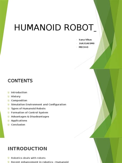 Image result for Humanoide Robot Presentation