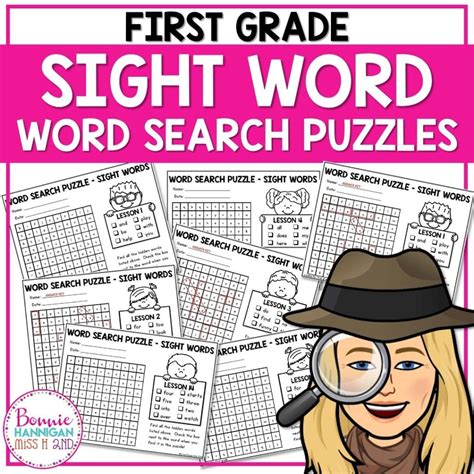 1st Grade Word Search Puzzles Printable - Worksheets Library