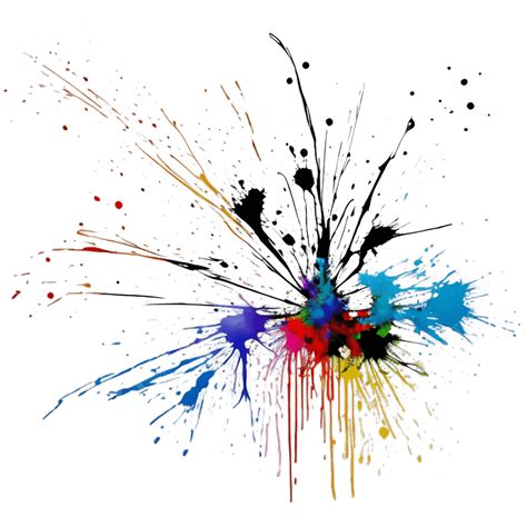 Paint Splatter Isolated On Transparent Background, Paint, Colors ...