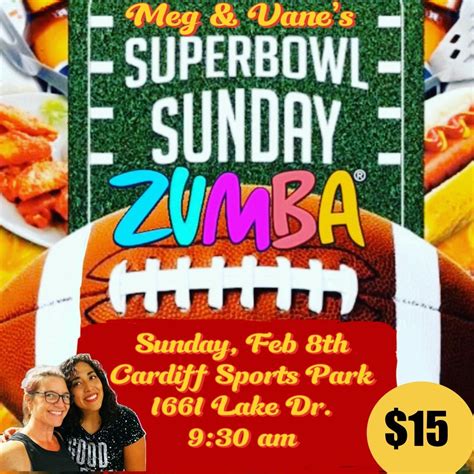 Super Bowl Sunday Funday Zumba, Cardiff Sports Park, Encinitas, 8 ...