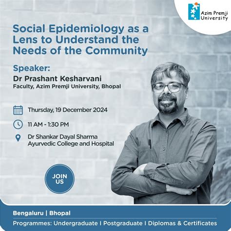 Social Epidemiology as a Lens to Understand the Needs of the Community ...