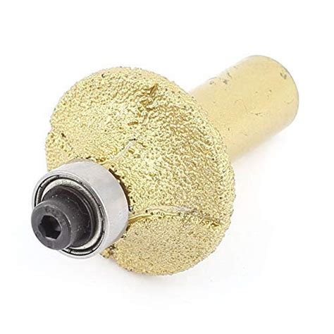 3NH® Marble 31Mm Dia Bullnose Profile Wheel Router Bit Gold Tone ...
