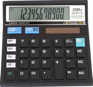 Flipkart.com | Deli 39231B 120 Step Check Electronic Calculator, 12 ...