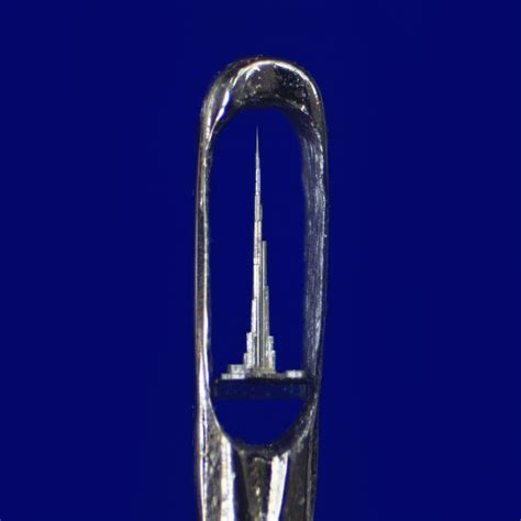 The world's smallest sculptures fit in the eye of a needle ...