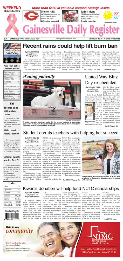 Gainesville Daily Register (Gainesville, Tex.), Vol. 126, No. 40, Ed. 1 ...