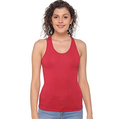 Buy Salsa Beauty Wear 8008 Women's Racer Back Cotton Tank Top Camisole ...