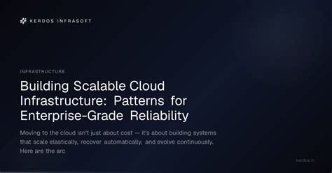 Building Scalable Cloud Infrastructure: Patterns for Enterprise-Grade ...