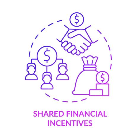 Shared Financial Incentives Purple Gradient Concept Icon Organization ...