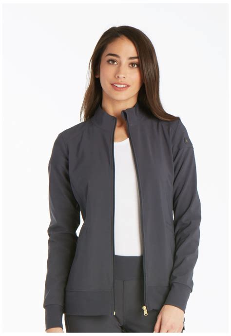Cherokee Iflex Women's Warm Up Scrubs Jacket Zip Front CK303 - Walmart.com