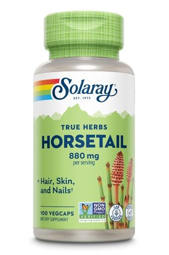 Solaray Horsetail -- 440 mg - 100 VegCaps - Vitacost