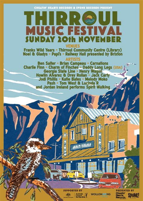 Thirroul Music Festival Poster — Luke Player