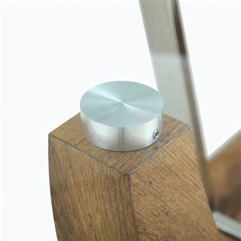 Modern Minimalist Transparent Tempered Glass Coffee Table With Wooden ...