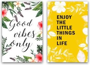 Good Vibes Only,Enjoy the little Things in life Quote Collection(Pack ...
