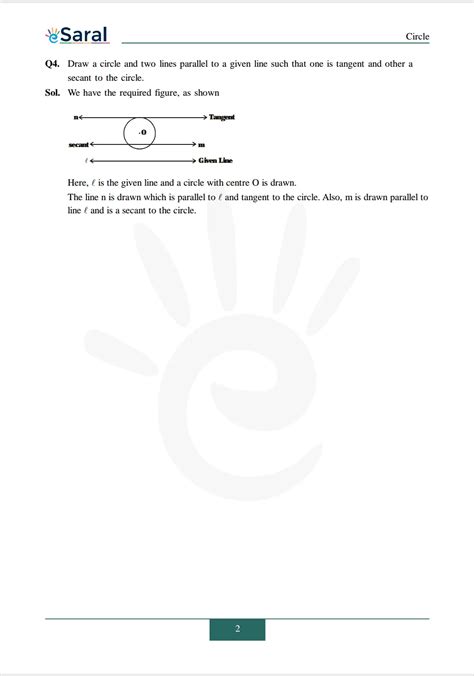 NCERT Solutions for Class 10 Maths chapter 10 - Circles - Free PDF Download