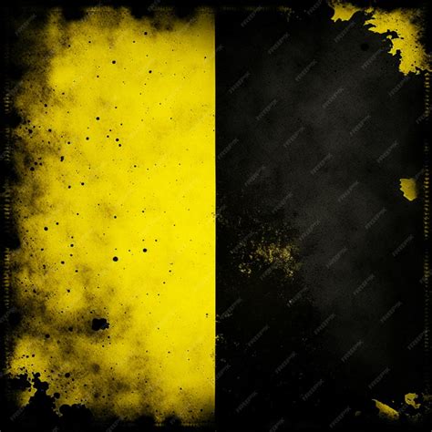 Vintage grunge black and yellow concrete abstract texture studio wall ...
