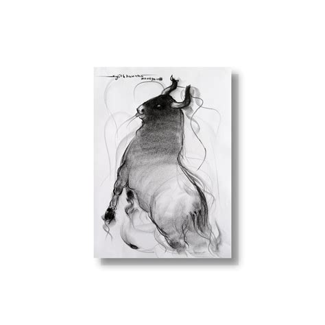 Bull Drawing-093 – SUJITH KUMAR GS MANDYA Art Studio Gallery (SKGSM Art ...