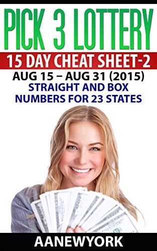 Pick 3 Lottery 15 Day Cheat Sheet-2: AUG 15 – AUG 31 (2015): Straight ...
