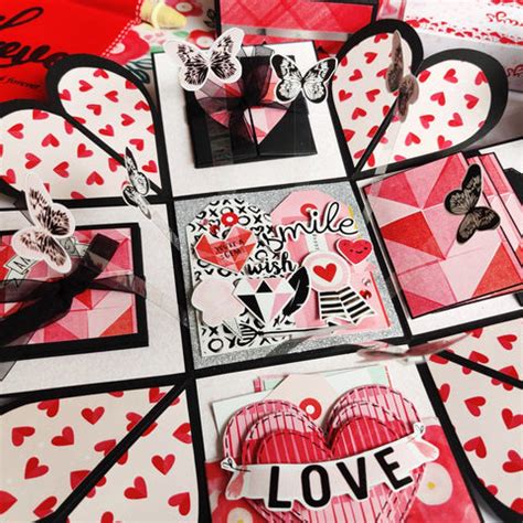 Butterfly Explosion Box | Single Layer Red Love – The Craft Gallery