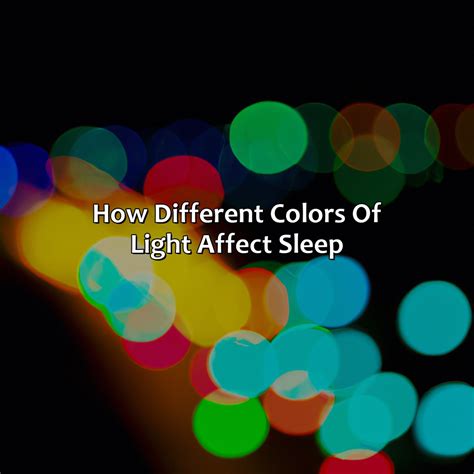 What Color Light Makes You Sleepy - colorscombo.com