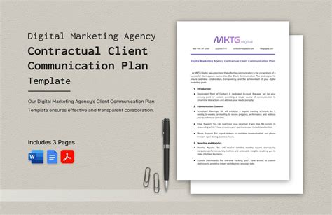 Marketing Communication Plan Template in Word, Pages, Google Docs - Download | Template.net