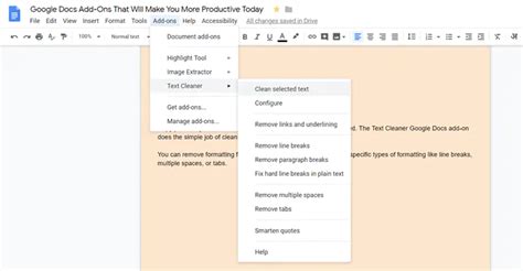 Image result for Add-Ons Tab On Doc