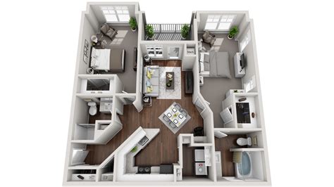 3d Apartment Floor Plans
