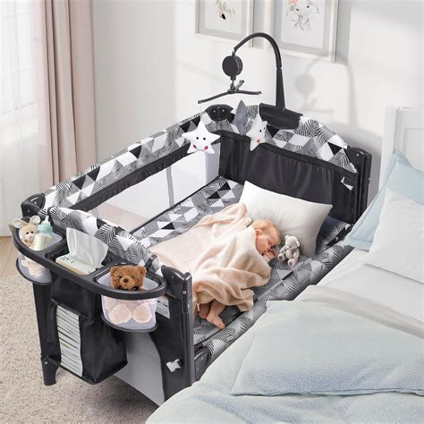 Amazon.com : Xilingol 5-in-1 Pack and Play with Changing Table, Baby ...