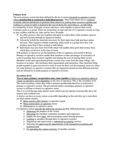 Co-operative Organizational Structure 的图像结果