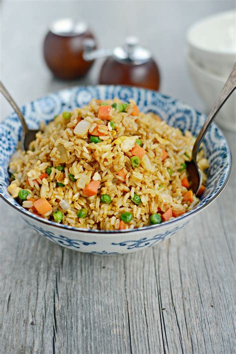 Easy Vegetable Fried Brown Rice with Egg - Simply Scratch