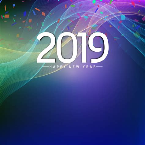 Abstract New Year 2019 background design - Download Free Vectors ...