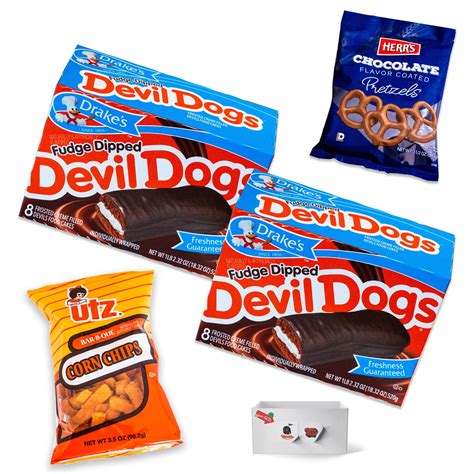 Drake's Fudge Dipped Devil Dogs (2 packs, 8ct - 16 Devil Dogs) - BBQ ...