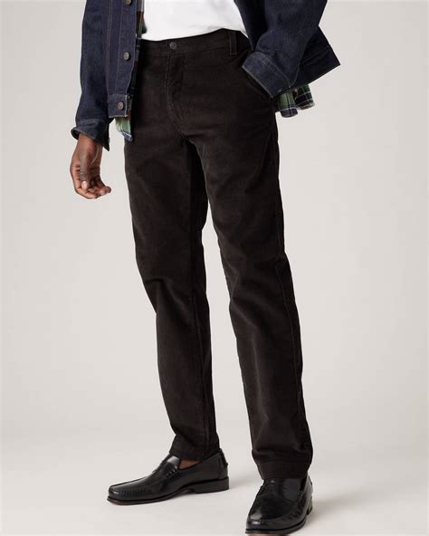 Xx Chino Standard Taper Fit Corduroy Men's Pants - Black | Levi's® US