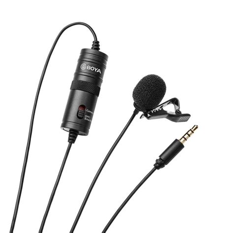 BOYA BY-M1 with mount1 Omnidirectional Lavalier Condenser Microphone ...