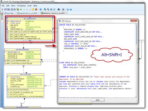 Generate DDL Oracle Live SQL 的图像结果