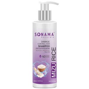 Sonama Naturals Mizu Rice Damage Control Hair Shampoo, Conditioner for ...