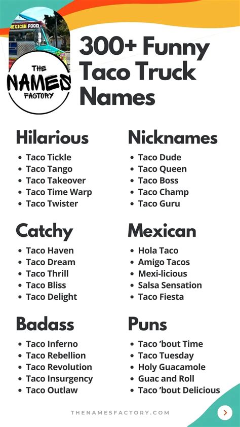 300+ Funny Taco Truck Names for Mexican Food Mirth