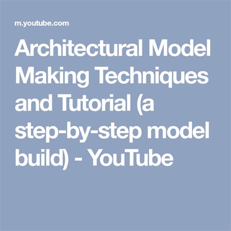 Image result for Model Making Tutorial