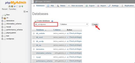 Image result for Creating a Database Using Xampp