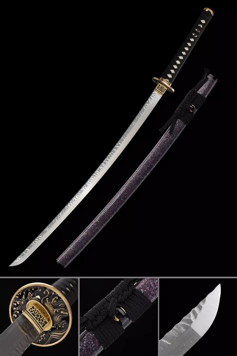 Damascus Katana | Handmade Japanese Samurai Sword Pattern Steel With ...