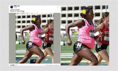 Photo Of Alysia Montano Competing While Pregnant Shared With ...
